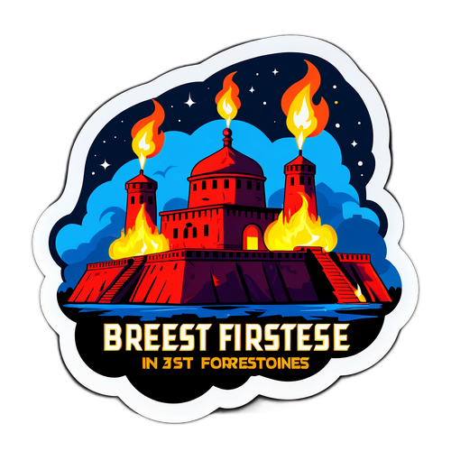 Брестская крепость в вечернем освещении