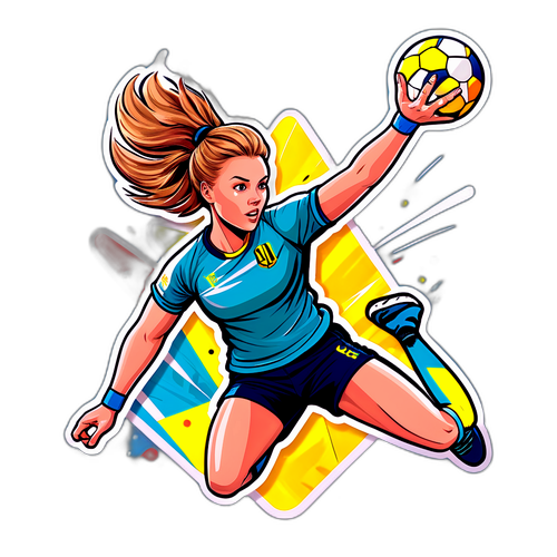 Handball-sticker av Katrine Lunde