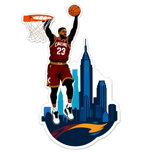 Cleveland Cavaliers Slam Dunk Sticker