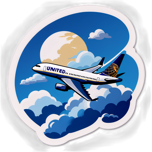 Sumakay sa Kalangitan: Sticker ng United Airlines na Magdadala sa Iyo sa Ibang Mundo!