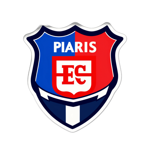 Sticker van de strijd tussen Paris FC en Lyon