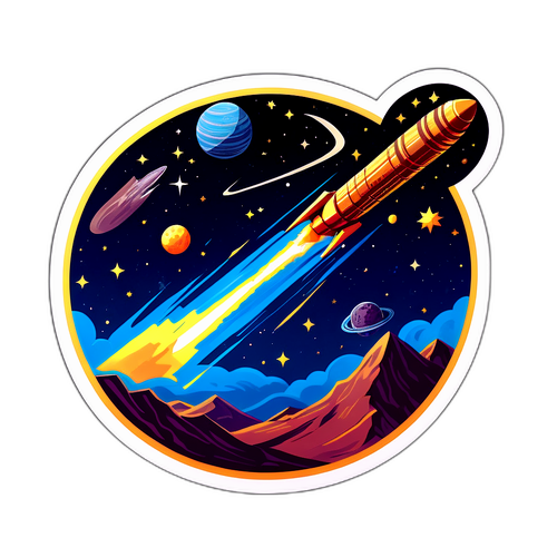 Diseño de un objeto interestelar con la representación del Atlas 3I y un cometa en una vista estrellada fascinante