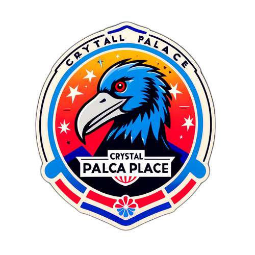 Sticker cảm hứng từ logo Crystal Palace