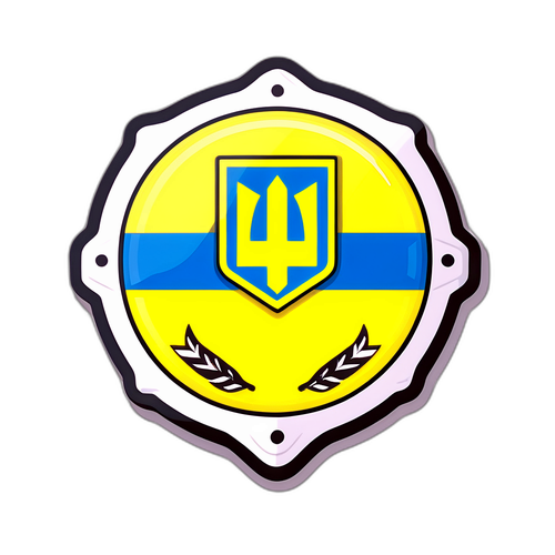 Ілюстрація з символізмом тривоги в Україні