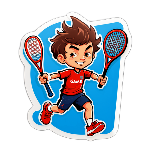Masayang Sticker ni Jannik Sinner: 'Game On!' 