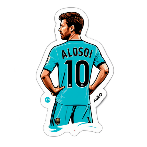 Kreativ klistremerke av Xabi Alonsos drakt