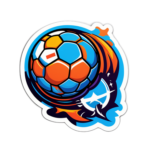 Sticker ng Isports: Soccer Ball na Naging Basketball