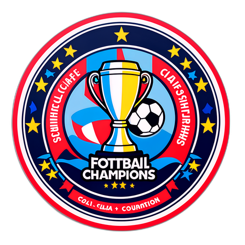 Σχεδίαση για καφέ με θέμα τις ιστορίες και τις νίκες του ποδοσφαίρου από τα Ευρωπαϊκά πρωταθλήματα