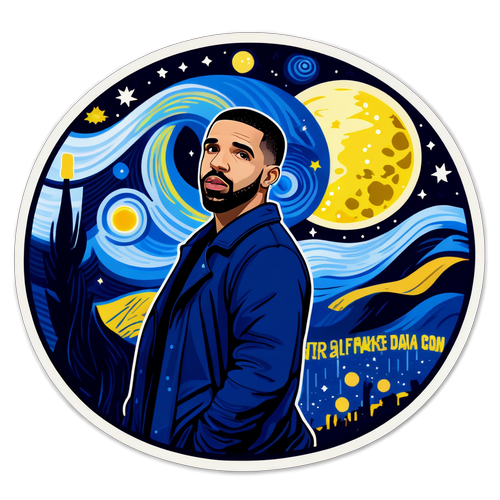 Huwag Palampasin: Sticker ng Starry Night kay Drake na May Mga Liriko na Tiyak na Magpapaandar ng Emosyon!