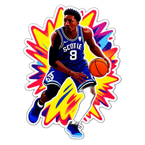 Sticker ni Scottie Barnes na may Estilo sa Pagdribble