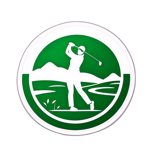 สติกเกอร์ LPGA ผสมกับธรรมชาติของสนามกอล์ฟ