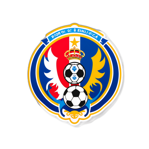 Емблеми Порто та Бенфіки в атмосфері футбольного матчу