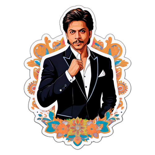 Stiker Elegan Shah Rukh Khan