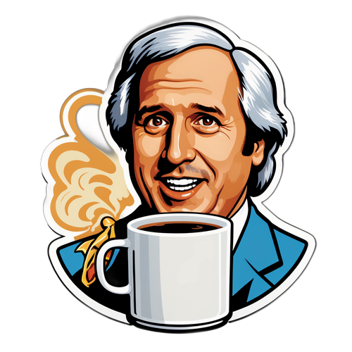 Retro design av en klassisk komediekarakter