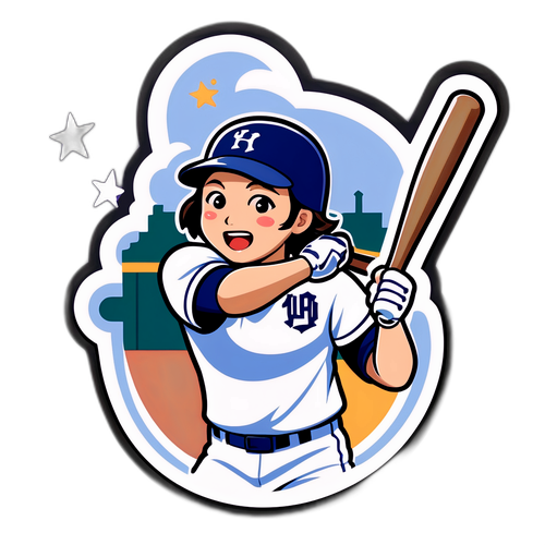 김하성의 홈런 순간 스티커