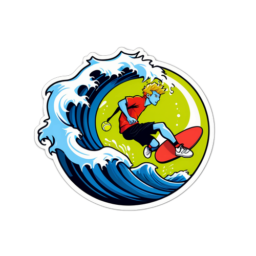 Jannik Sinner Surfing