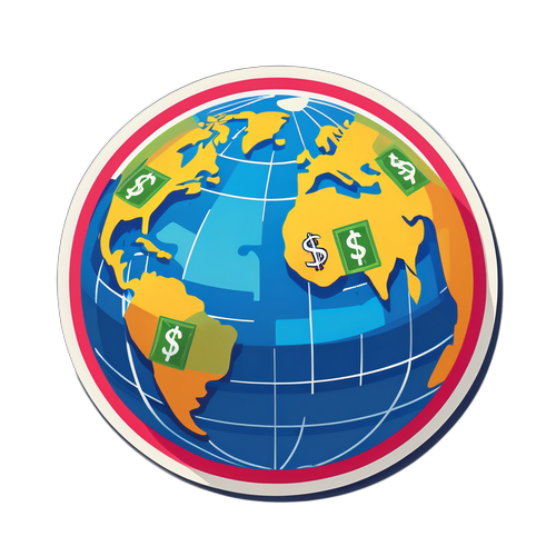 글로벌 경제 테마 스티커