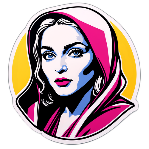 Porträt von Madonna im modernen, künstlerischen Stil