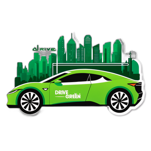 Sticker ng Futuristic na Kotse