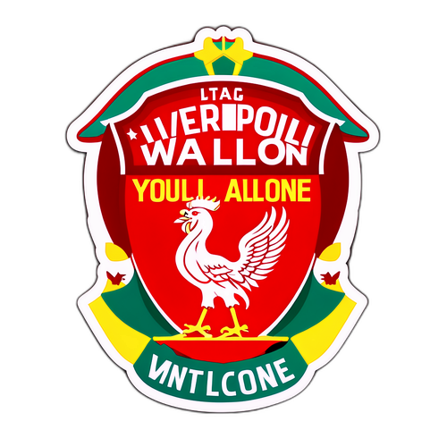 Liverpool Kép Sticker - "Soha ne járj egyedül"