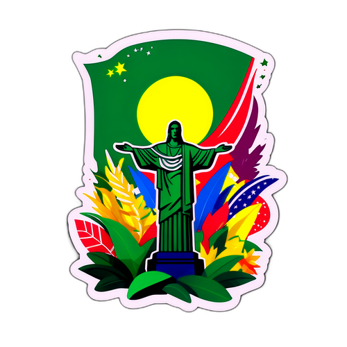 Sticker Representando o Brasil