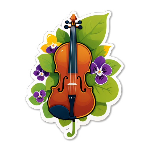 Scopri il Magico Sticker di Mirca Viola: Un'Esplosione di Natura e Calore!