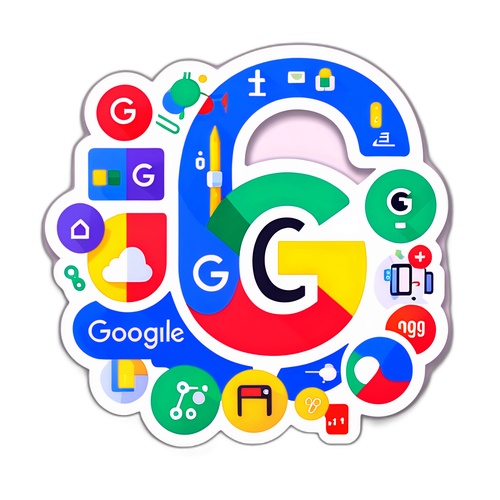 科技感十足的 Google 標誌設計