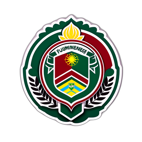 Stiker Warna dan Simbol Fluminense