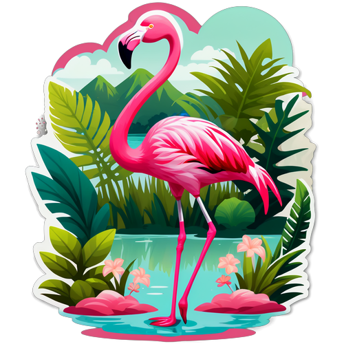 Desperte Seu Amor pela Natureza: O Flamingo Rosa que Transformará Seu Dia!