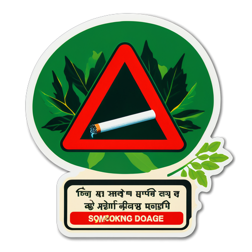 Dumansız Yaşam Uyarı Sticker'ı