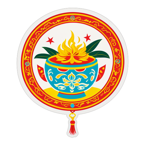 Sticker Cúng Dường Truyền Thống Việt Nam cho Tết Trung Thu