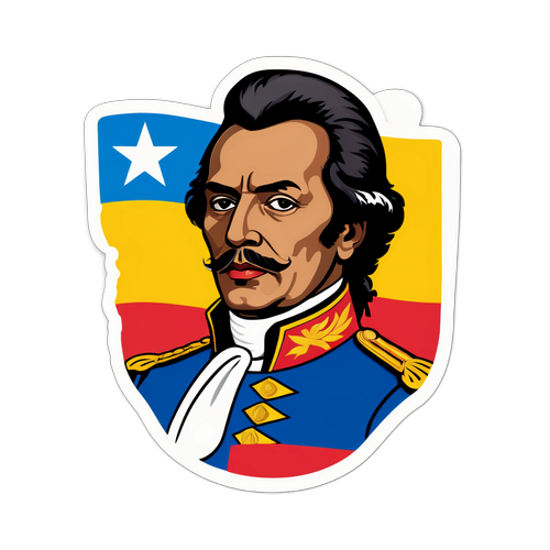 Adesivo Criativo de Simón Bolívar