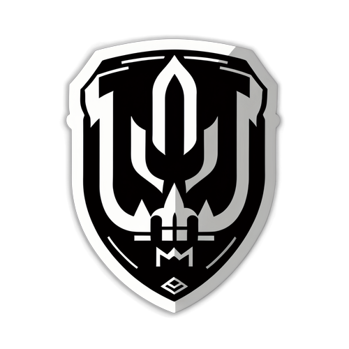 Stiker Minimalis Monokrom Inter Miami