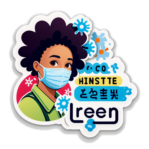 呼籲正向思維的日常生活藝術貼紙