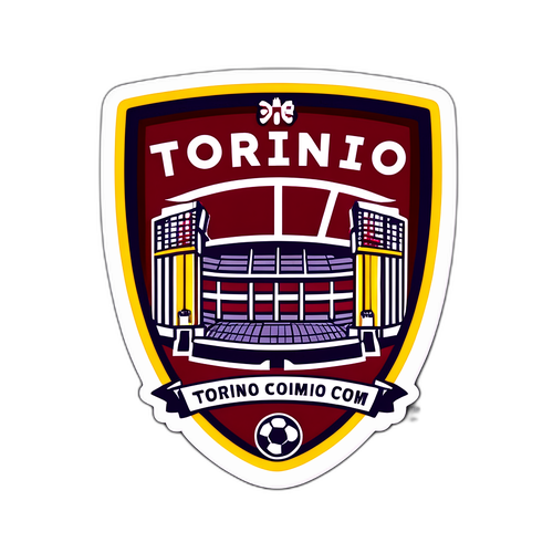 Sticker cu stadioanele echipelor Torino și Como
