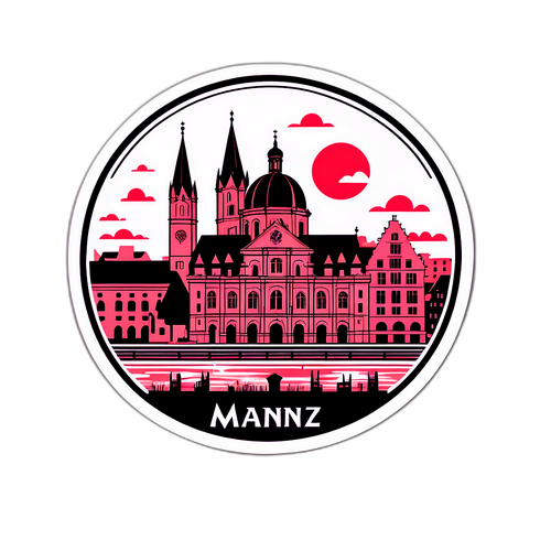 Scenisk klistremerke av Mainz