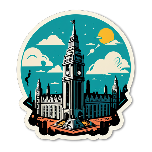 Fallout: London! Discover the Quirky Sticker Blending Post-Apocalyptic Whimsy with Iconic Architecture!