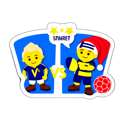 Interaktiv Klistremerke for Sverige vs. Danmark