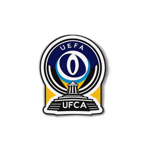 Sticker UEFA dengan Landmark Eropah