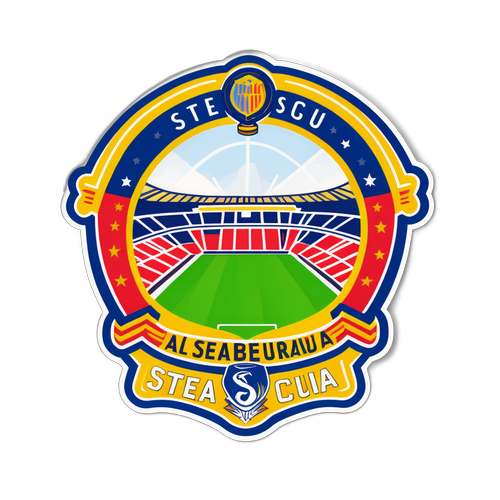 Sticker cu stadionul plin de fani