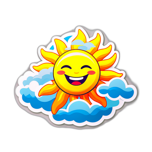 สติ๊กเกอร์แดดยิ้ม