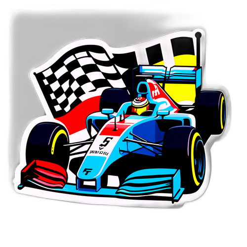 F1 레이싱 카 스티커