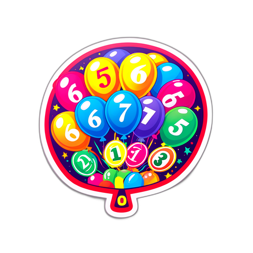 Makulay na Disenyo ng Lotto Ticket