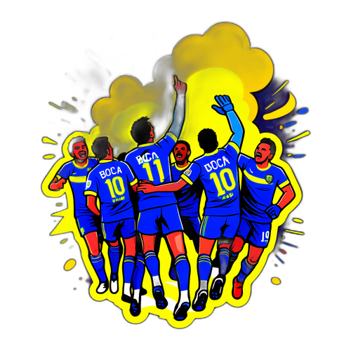 Celebración Explosiva de los Fans de Boca Juniors