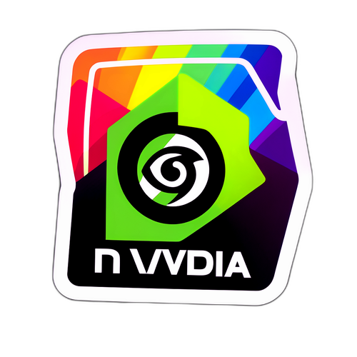 Reka Bentuk Pelekat NVIDIA yang Berwarna-warni