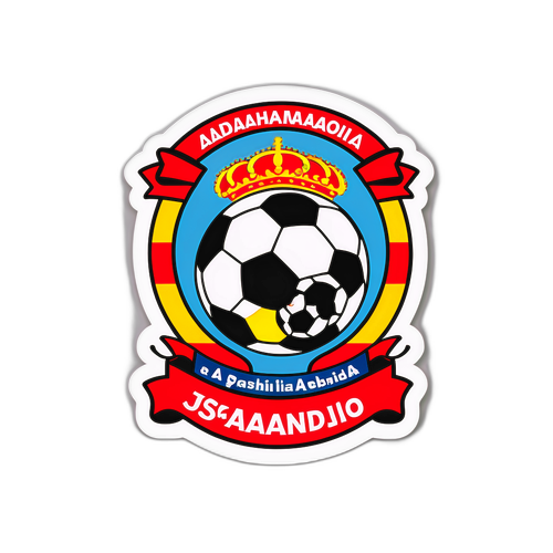 Grafisk logo med spansk text "إسبانيول ضد برشلونة"