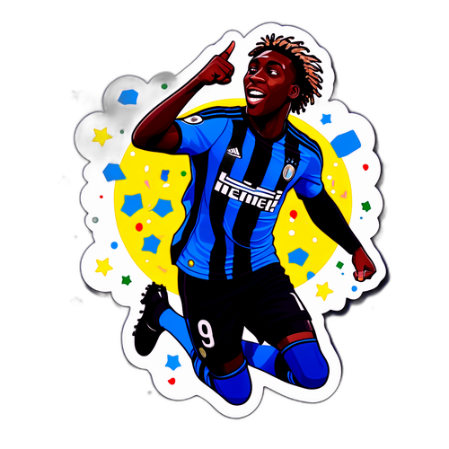 फुटबॉल उत्सव का स्टिकर