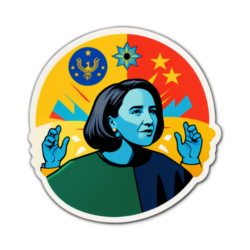 Logo Maia Sandu cu simboluri ale democrației și progresului