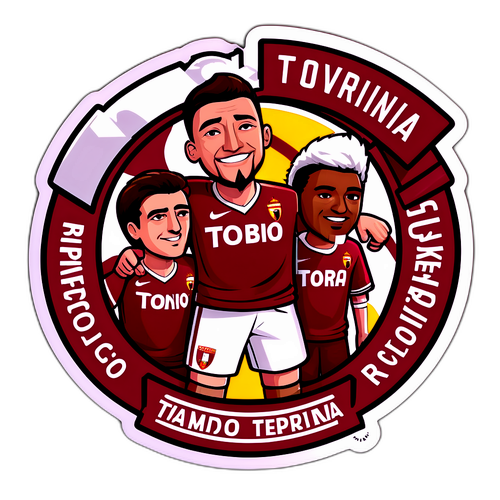 Fani ai echipelor Roma și Torino într-o atmosferă de rivalitate sportivă