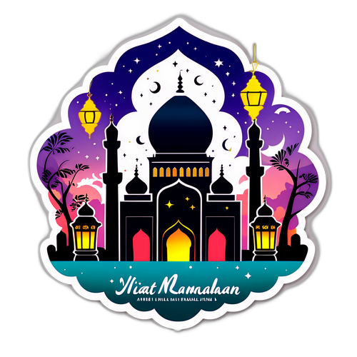 Stiker Ambiance Damai Ramadan